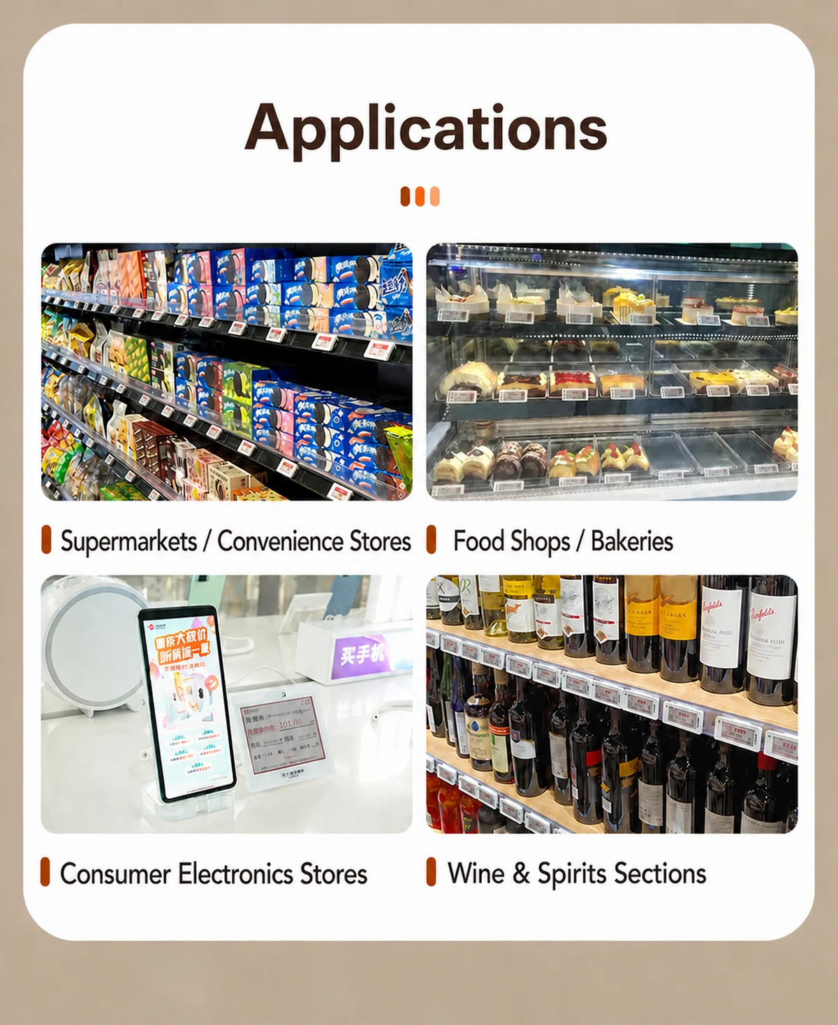 2.9-inch Electronic Shelf Label — Detail view