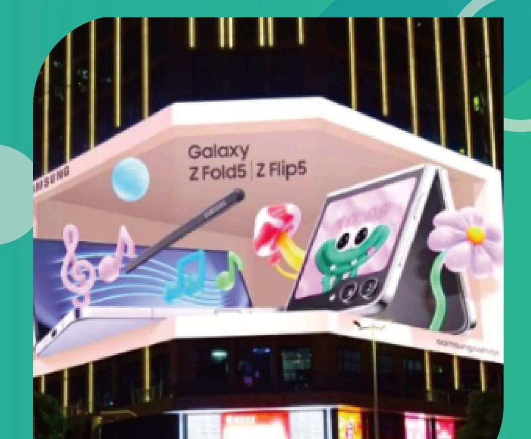 店舗の大型LEDディスプレイ
